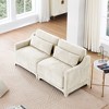2-Seater Chenille Sofa with Lumbar Pillows, Ergonomic Design, High-Quality Wood Frame, Resilient Cushions for Living Room, Bedroom - 2 of 4