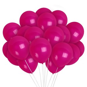 Treasures Gifted Hot Pink Balloons - 12 Inch Latex Balloons - 72 Pack - 1 of 1