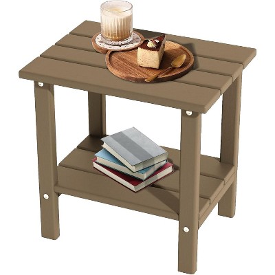 Acoinel HDPE Patio End Table for Outdoor