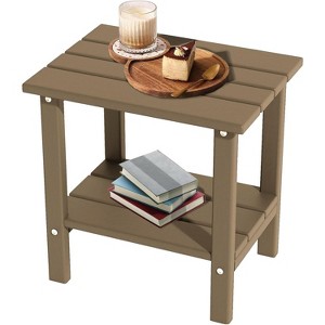 Acoinel HDPE Patio End Table for Outdoor - 1 of 4