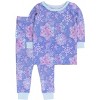 RuffleButts Toddler Girls Modal Blend Ruffle Long Sleeve Pajama Set, Signature Rear Ruffles - 2 of 2