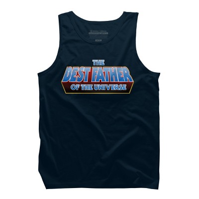 Men's Design By Humans The Best Father of the Universe By Melonseta Tank Top