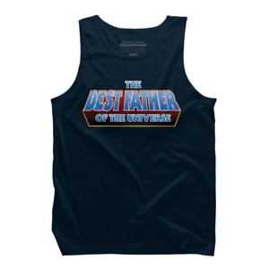 Men's Design By Humans The Best Father of the Universe By Melonseta Tank Top - 1 of 2