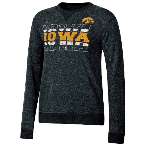 Ncaa Iowa Hawkeyes Women s Crew Neck Fleece Sweatshirt M Target