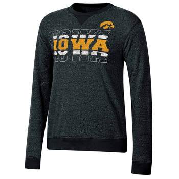 NCAA Iowa Hawkeyes Women's Crew Neck Fleece Sweatshirt