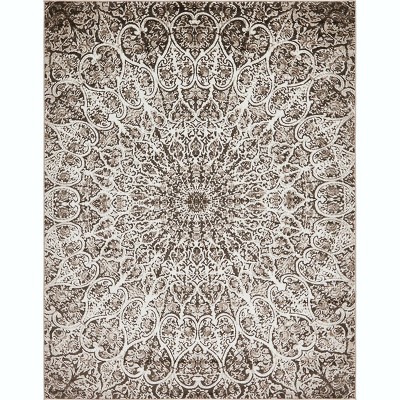 Grace Brown Rectangular Synthetic Indoor Area Rug