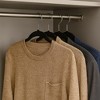 10-Pack Non-Slip Velvet Hangers – Slim Flocked Hangers for Shirts & Coats , Space-Saving and Elegant Closet Organizers - 2 of 3