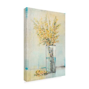 Trademark Fine Art -Tim Otoole 'Yellow Spray In Vase I' Canvas Art - 1 of 4