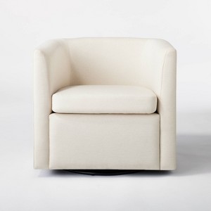 Vernon Upholstered Barrel Swivel Accent Chair - Threshold™ designed with Studio McGee - 1 of 4