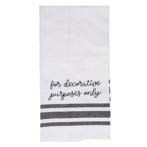 Totalee Gift For Decorative Purposes Only Tea Towel Cotton White - 1 of 1