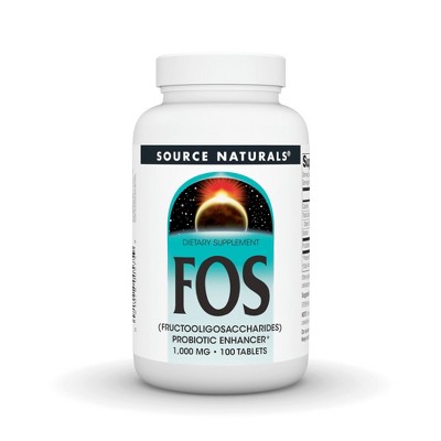 FOS Probiotic Enhancer 1000mg by Source Naturals, Inc.  -  100 Tablet