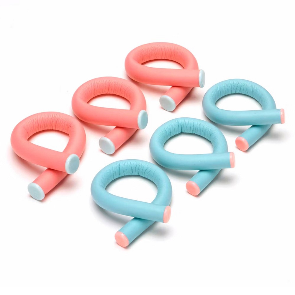 Photos - Hair Styling Product Conair Heatless Spiral Curl Rollers - Coral & Teal - 18pcs 