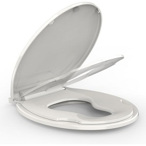 Slow-Close Toilet Seat, Quiet Polypropylene (PP) Toilet Lid with Secure Hinges, Easy to Install & Clean - 1 of 4