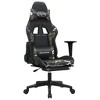 vidaXL Massage Gaming Chair with Footrest Black&Camouflage Faux Leather - 2 of 4