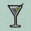 Dalix Martini Embroidered Lightweight Relaxed Jersey Tee Summer Cute Food Womens - 2 of 4