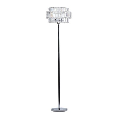 Contemporary Iron Floor Lamp - Silver - Olivia & May