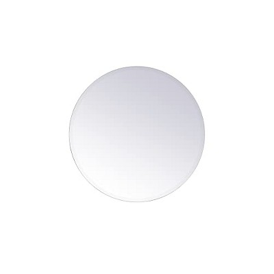 Elegant Lighting Gracin Round Mirror 28 inch in Clear