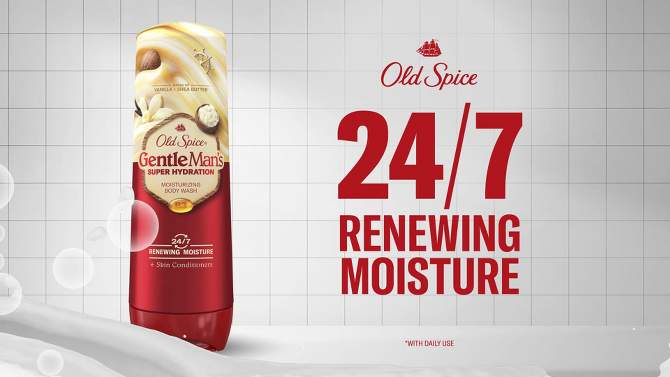 Old Spice Super Hydration Body Wash GentleMan&#39;s Blend for Deep Cleaning and 24/7 Renewing Moisture - Cucumber &#38; Avocado Oil - 20 fl oz, 2 of 10, play video