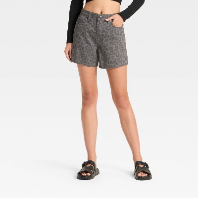Women's Mid-Rise Loose Denim Shorts - Wild Fable™