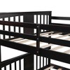 NicBex Full Size Bunk Bed Convertible Pine Bed Frame with 2 Drawers, Ladder and Full Length Guardrail for Bedroom, No Box Spring Required - 4 of 4