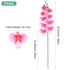 Unique Bargains Artificial Orchid Flowers Nine-headed Large Faux Phalaenopsis Silk Bouquets Real Touch 37 Inch - 3 of 4