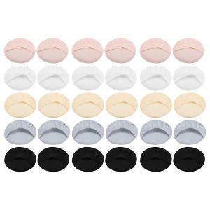 Unique Bargains Women's Soft Fabric Breathable Five Toes Forefoot Pads 5 Colors Black White Pink Gray Beige - 1 of 4