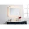 Elegant Lighting Lux 27in x 40in Hardwired LED mirror with magnifier and color changing temperature 3000K/4200K/6000K - 3 of 4