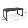 GDFStudio Broderick 6 Piece Outdoor Acacia Wood Dining Set With Bench and Cushions - 3 of 4