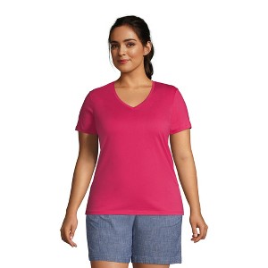 Lands' End Women's Relaxed Supima Cotton T-Shirt - 1 of 4