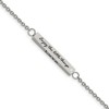 Chisel Stainless Steel with Cubic Zirconia LOVE DREAM LAUGH Enjoy the little things Bracelet 7" with 1.5" Ext. - 2 of 4