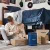 5/7 Pcs Bed in a Bag with Contrast Color Solid Design Bedding Set - 3 of 4