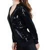 Women's Sequin Long Sleeve Cardigan - current air - 3 of 4