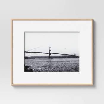 16" x 20" Matted to 11" x 14" Narrow Rounded Gallery Frame Mid-Tone Natural - Project 62™