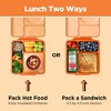 OMIEBox Insulated Bento Lunch Box with Leakproof Thermos Food Jar 3 Compartments - 3 of 4