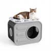 MooxvMoo Camera-Shaped Cat House in Waterproof Resin for Indoor & Outdoor Use, Durable Weatherproof Shelter for Cats, Easy to Assemble - 2 of 4