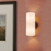 LLHZSY 2-Light Cylindrical Wall Light Sconces with Off-white Linen Shade for Bedroom Living Room-11 4/5" - 2 of 4