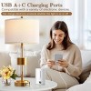 Set of 2 Modern Table Lamps with Touch Control and USB Charging Ports, Nightstand Lamps with LED Light for Bedroom or Living Room-The Pop Home - 3 of 4