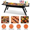 FURNIinspire Outdoor Grills, Griddles and Smokers Professional Foldable Charcoal Grill, Heavy-Duty Outdoor BBQ System, Black, 24.1"*9.45"*4.33" - 3 of 4