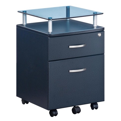 Rolling And Locking File Cabinet Gray Techni Mobili Target