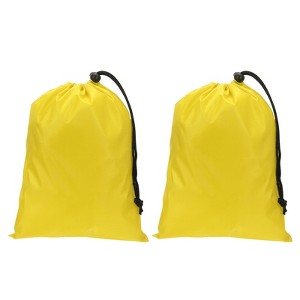 Unique Bargains Tear-Resistant Polyester Traveling Laundry Bag with Drawstring 2 Pcs - 1 of 4