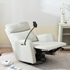KTMBDW Rocking Chair Nursery, Electric Glider Recliner Nursing Chair for Breastfeeding, Power Swivel Recliner Chairs with USB Port, Adjustable Mounts - 2 of 4