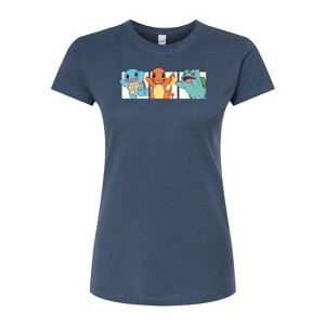 Women's - Pokémon - Kanto Starters Fitted Graphic T-Shirt - 1 of 3