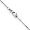 Black Bow Jewelry 0.9mm 14k White Gold Solid Diamond Cut Cable Chain Necklace - 2 of 4
