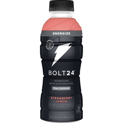 BOLT24 Energize Strawberry Lemon Hydration Energy Drink - 16.9 fl oz Bottle