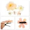 Unique Bargains Women's Fake Flowers Hair Clips Orange White 5 Pcs - 4 of 4