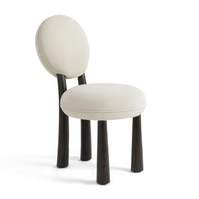 TOV Furniture Sulley Performance Chenille Dining Chair in Cream