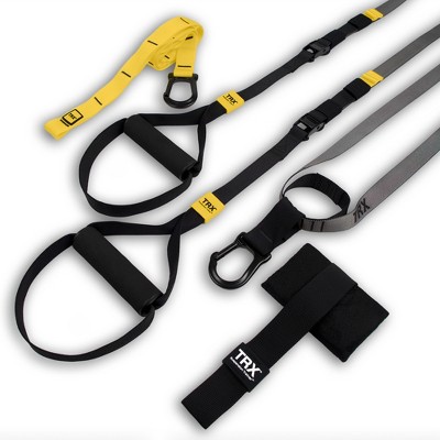 TRX All in One Home Gym Fitness Resistance Strap Suspension Trainer Workout  System w/ Anchors, Guides, and Training Club Access for Beginners and Pros