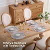Two Tone Cotton 15" Round Woven Placemat Sets by Sweet Home Collection™ - 3 of 4