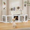 Freestanding Dog Gates,Foldable Dog Fence Indoor Puppy Gate for Stairs,Doorways,Stop Over Fence - 4 of 4