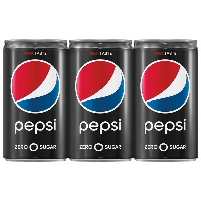 Pepsi Zero Sugar - 6pk/7.5 fl oz Mini Cans